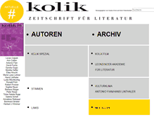 Tablet Screenshot of kolik.at
